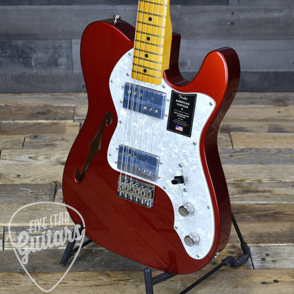 Fender American Vintage II 1972 Telecaster Thinline - Candy Apple Red with Hardshell Case