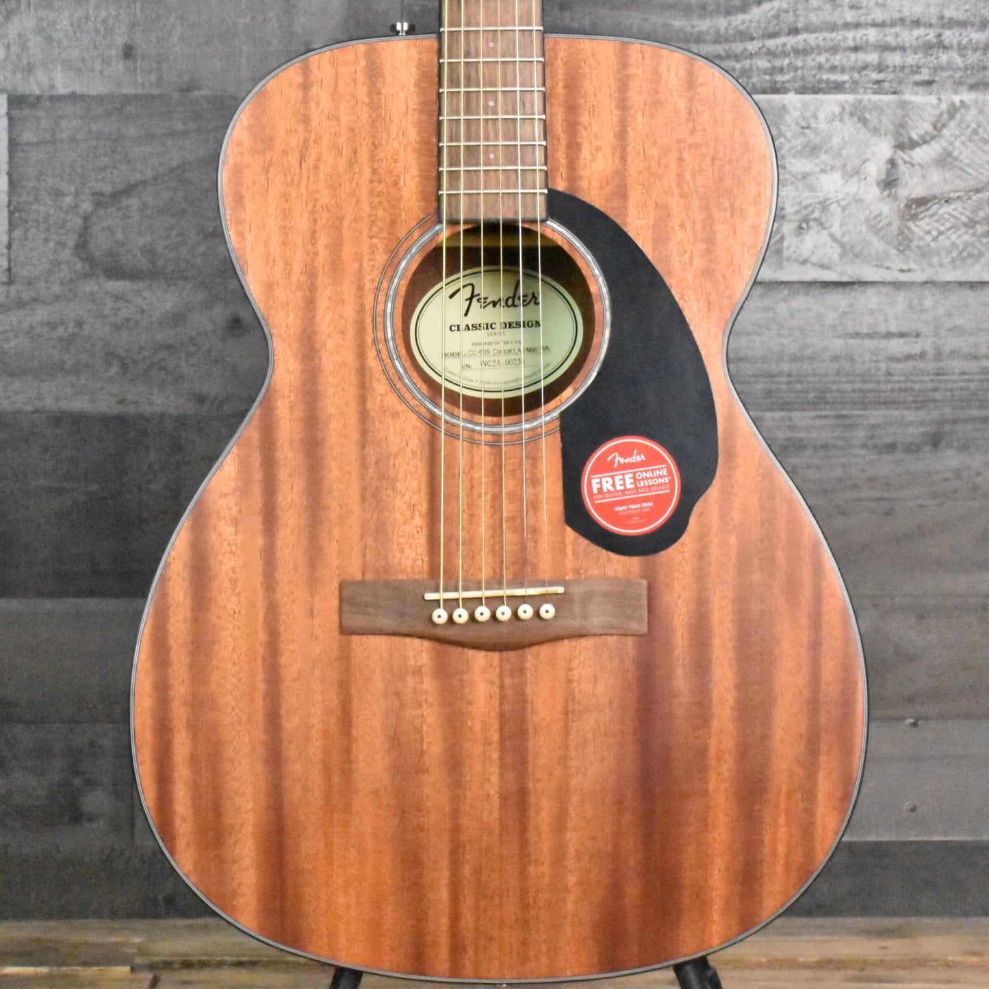 Fender CC-60S All-Mahogany Concert - Natural