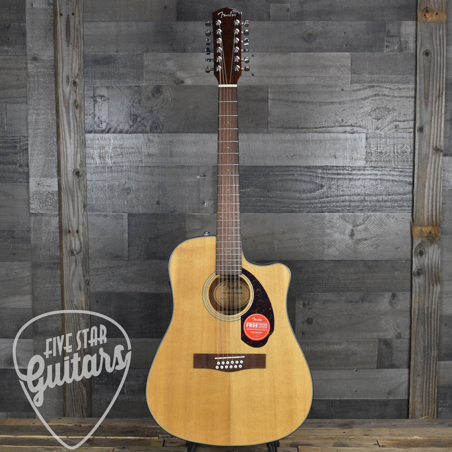Fender CD-140SCE 12-String - Natural with Hard Shell Case