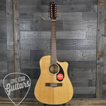 Fender CD-140SCE 12-String - Natural with Hard Shell Case