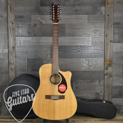 Fender CD-140SCE 12-String - Natural with Hard Shell Case