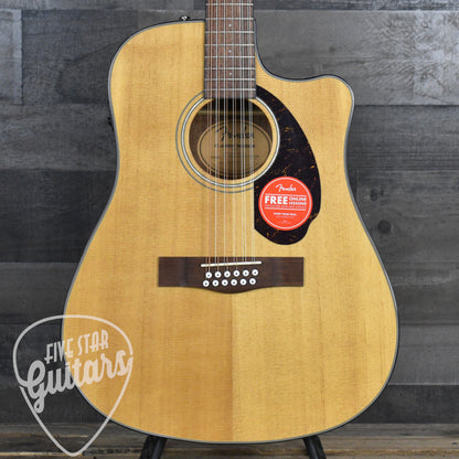 Fender CD-140SCE 12-String - Natural with Hard Shell Case