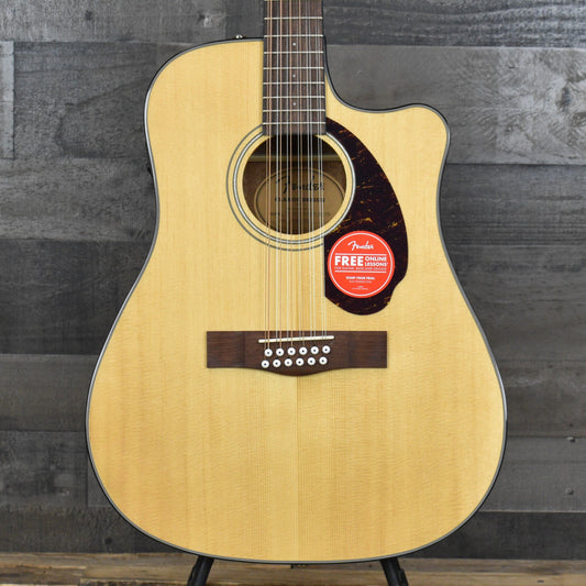 Fender CD-140SCE 12-String - Natural with Hard Shell Case