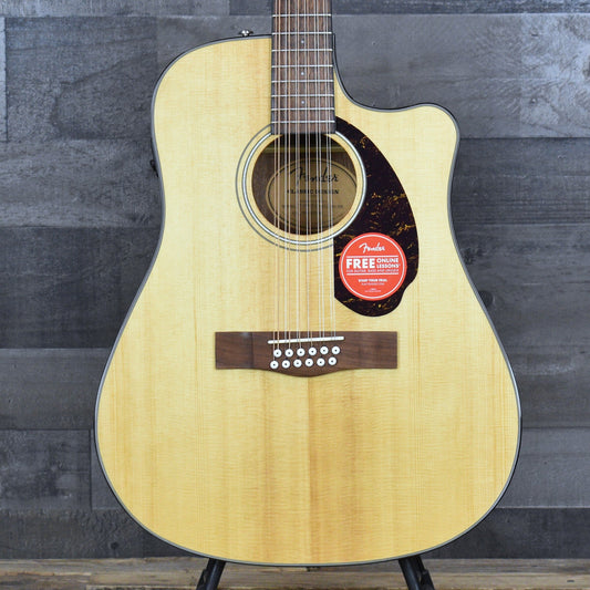 Fender CD-140SCE 12-String - Natural with Hard Shell Case