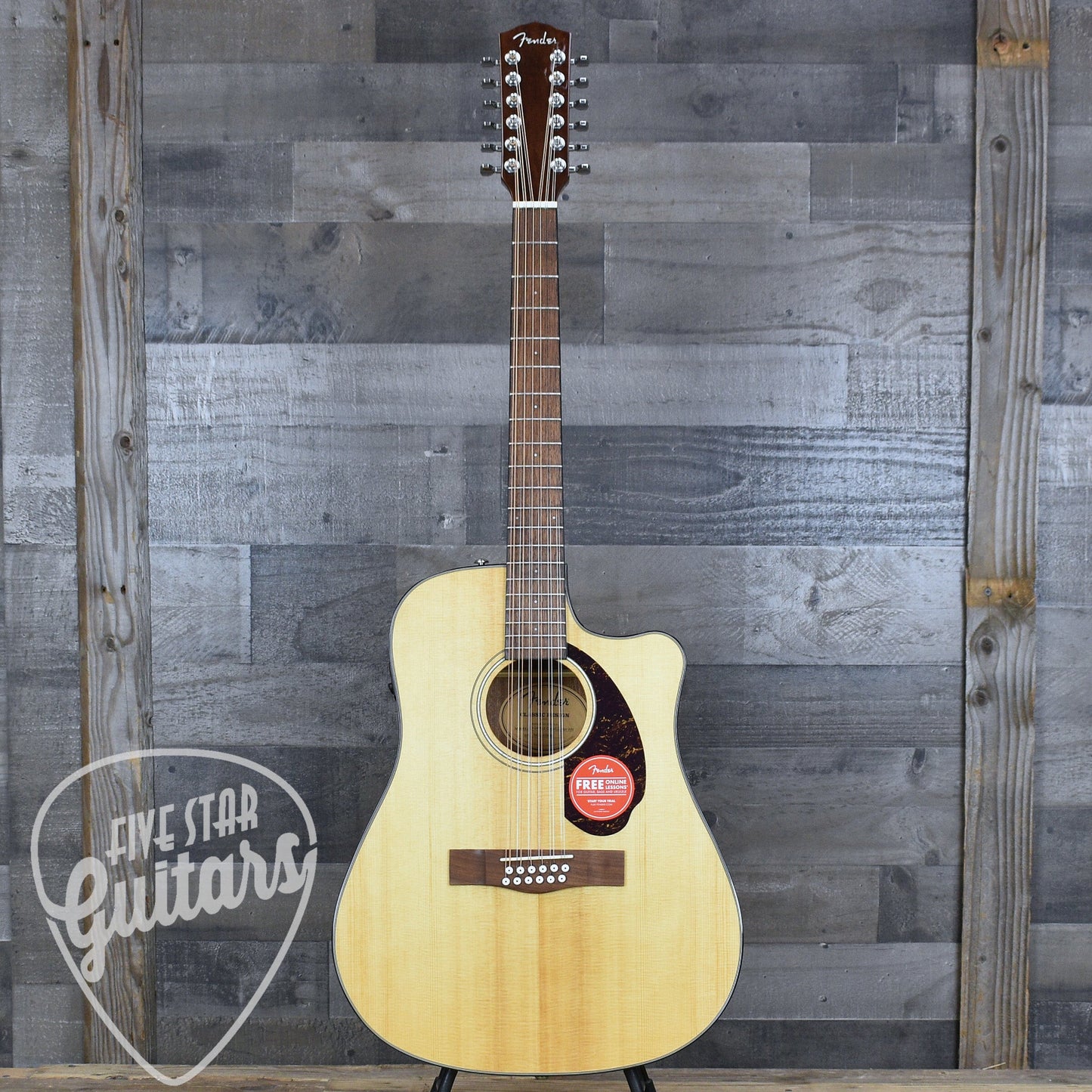Fender CD-140SCE 12-String - Natural with Hard Shell Case
