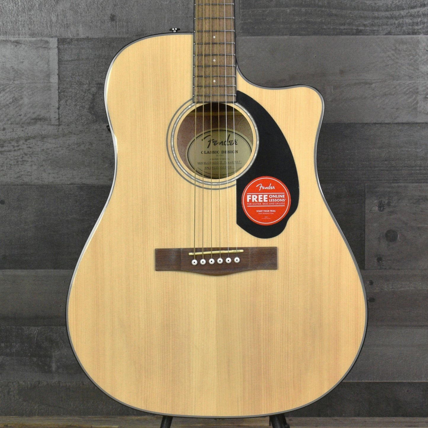 Fender CD-60SCE Natural