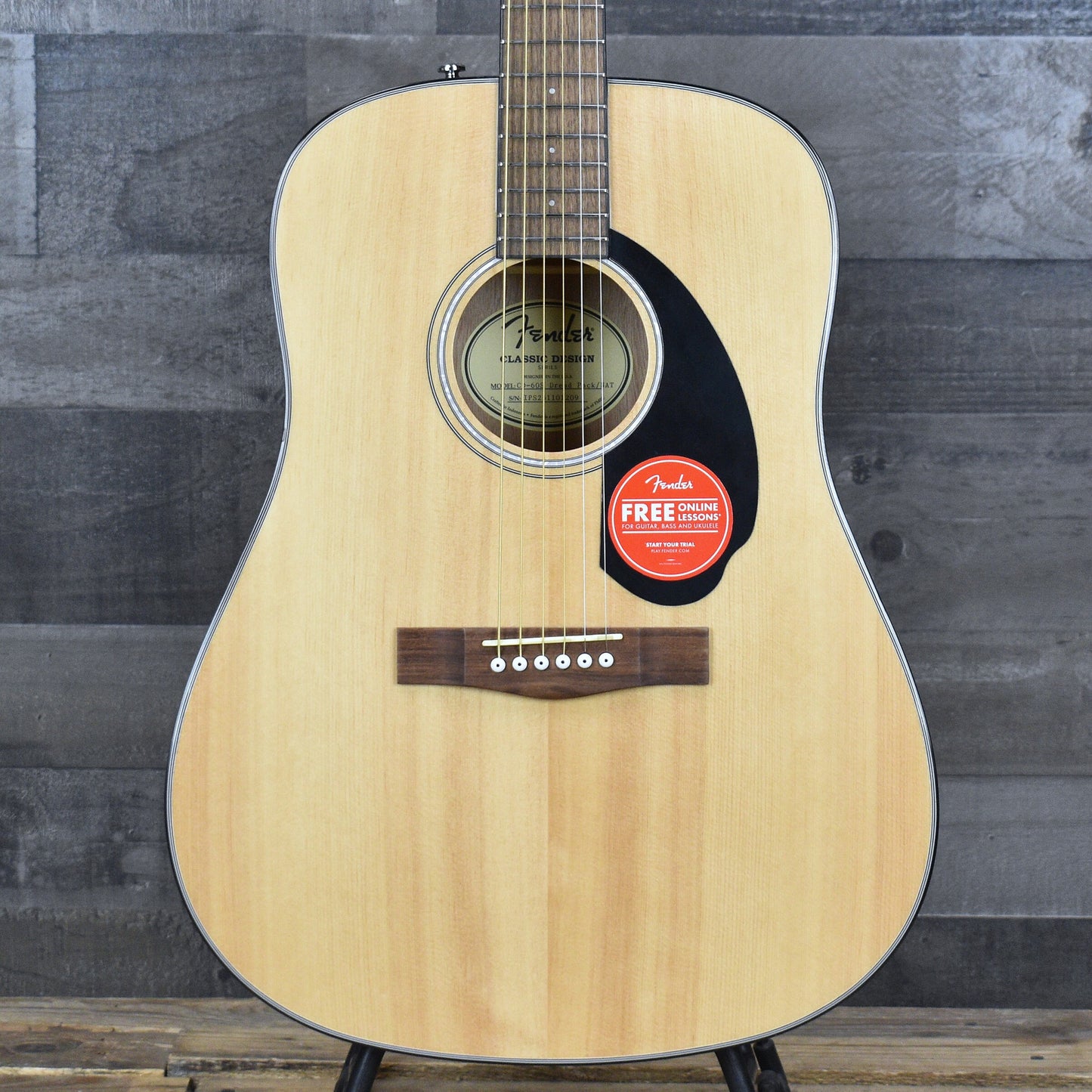 Fender CD-60S Dreadnought Acoustic Guitar Pack V2 - Natural