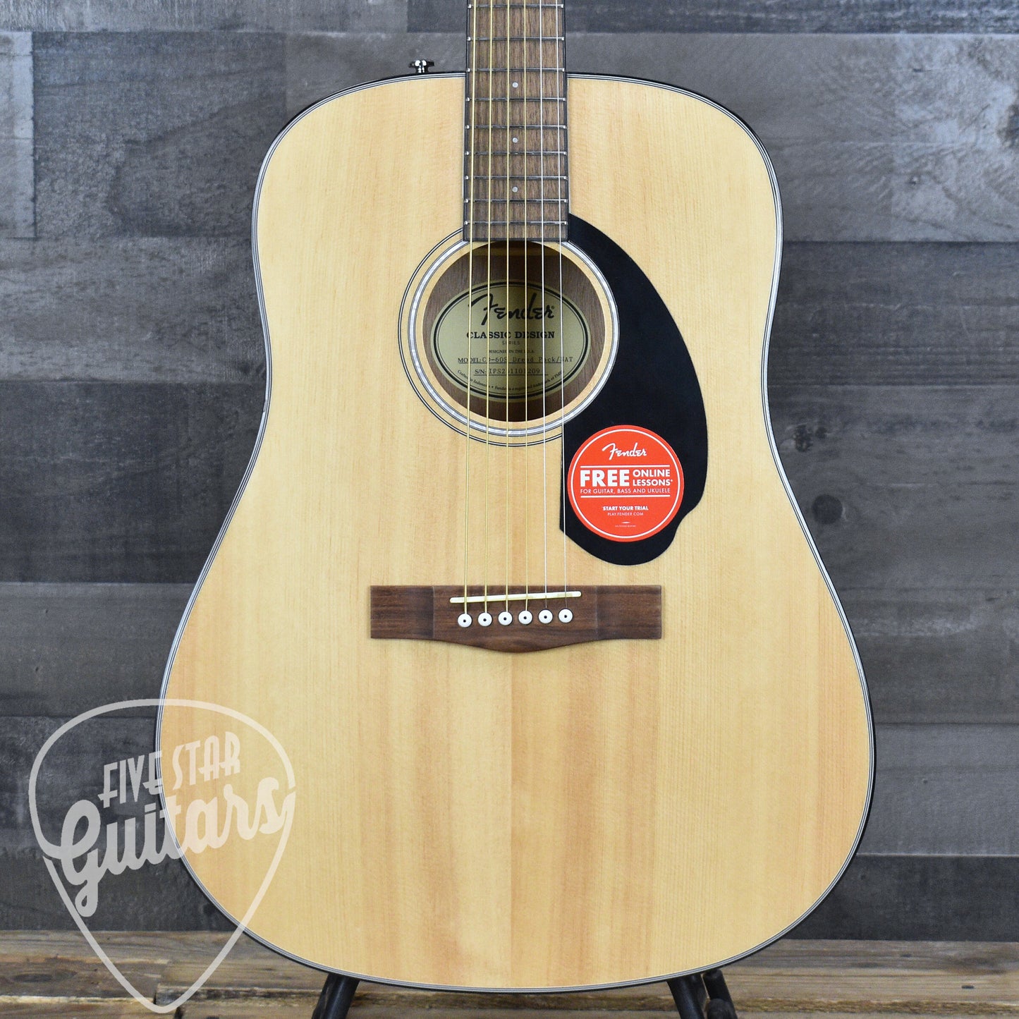 Fender CD-60S Dreadnought Acoustic Guitar Pack V2 - Natural