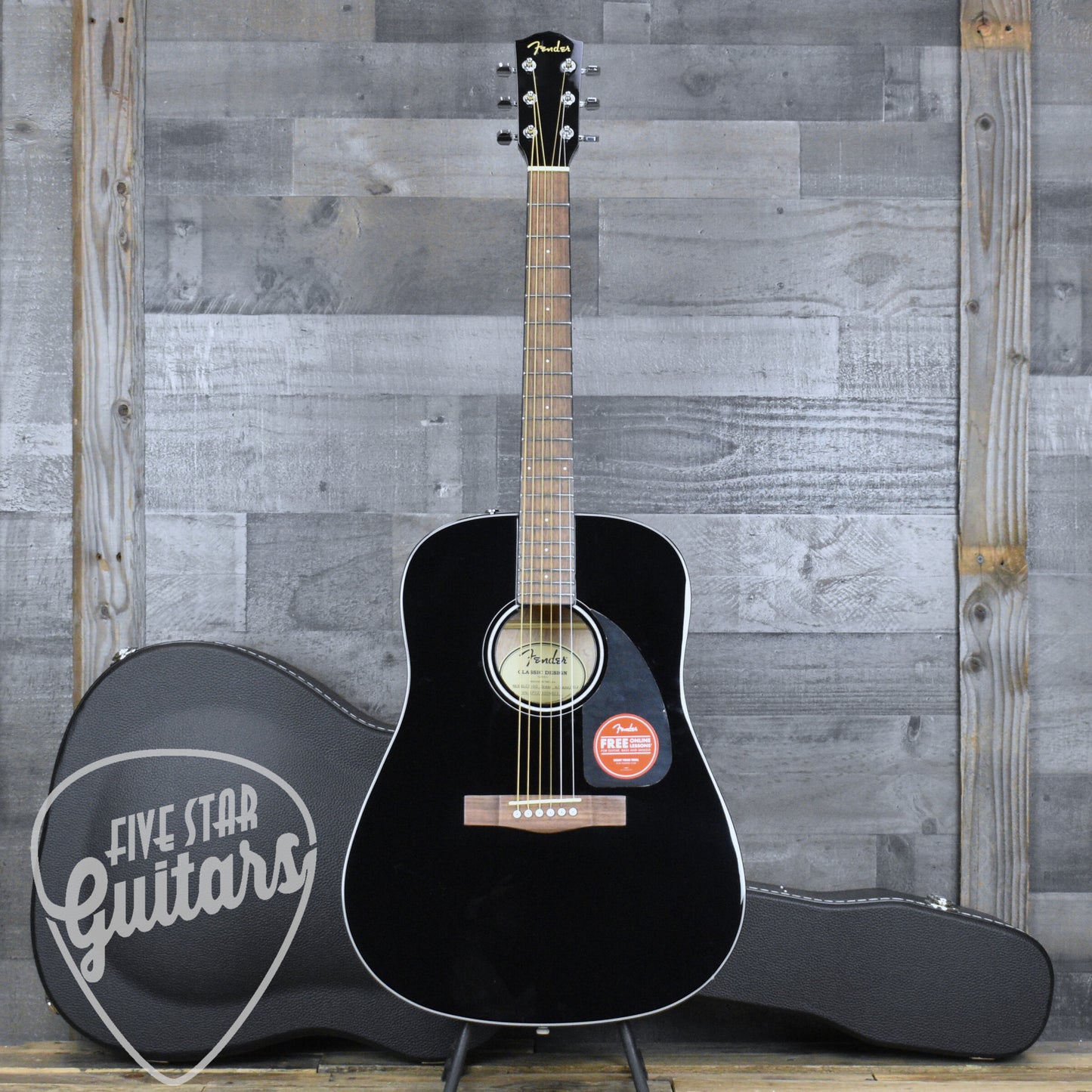Fender CD-60 Dreadnought V3 - Black Gloss with Hard Shell Case