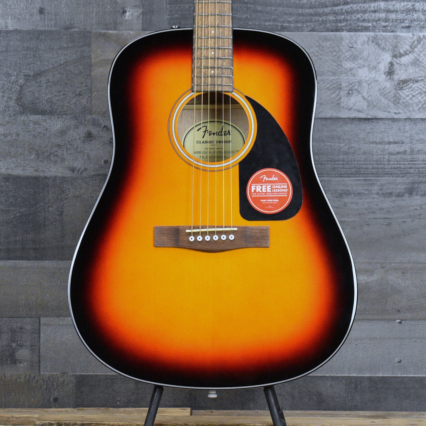 Fender CD-60 Dreadnought V3 - Sunburst with Hard Shell Case