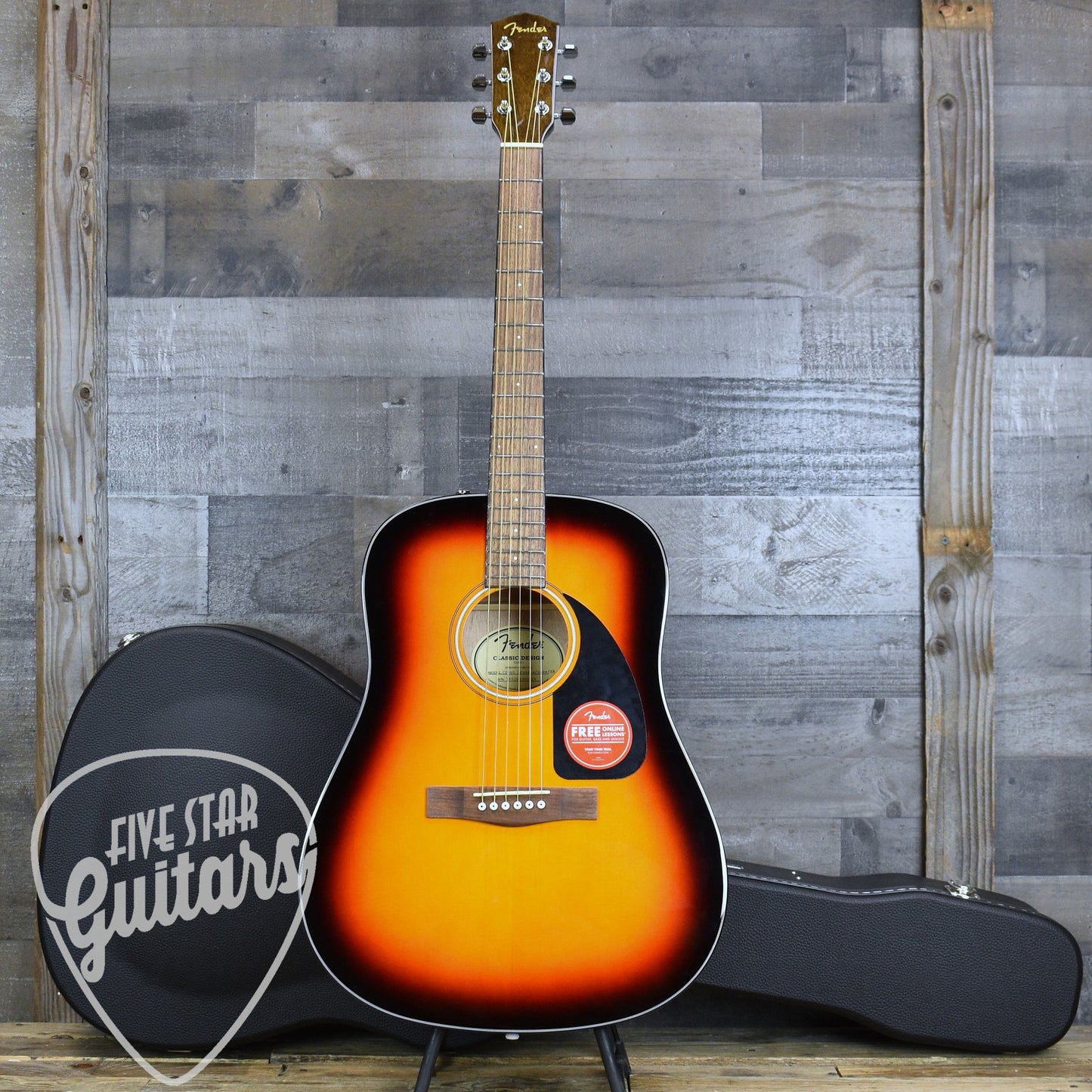 Fender CD-60 Dreadnought V3 - Sunburst with Hard Shell Case