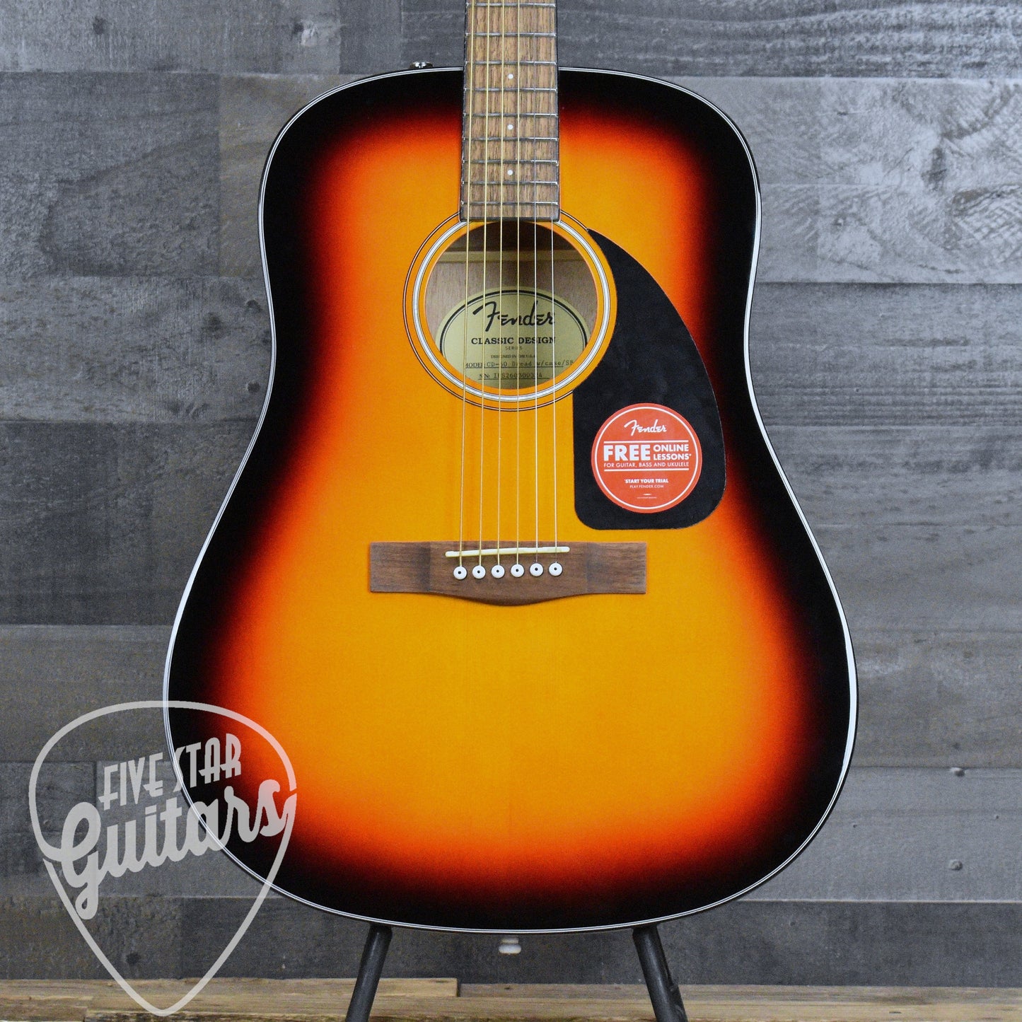 Fender CD-60 Dreadnought V3 - Sunburst with Hard Shell Case
