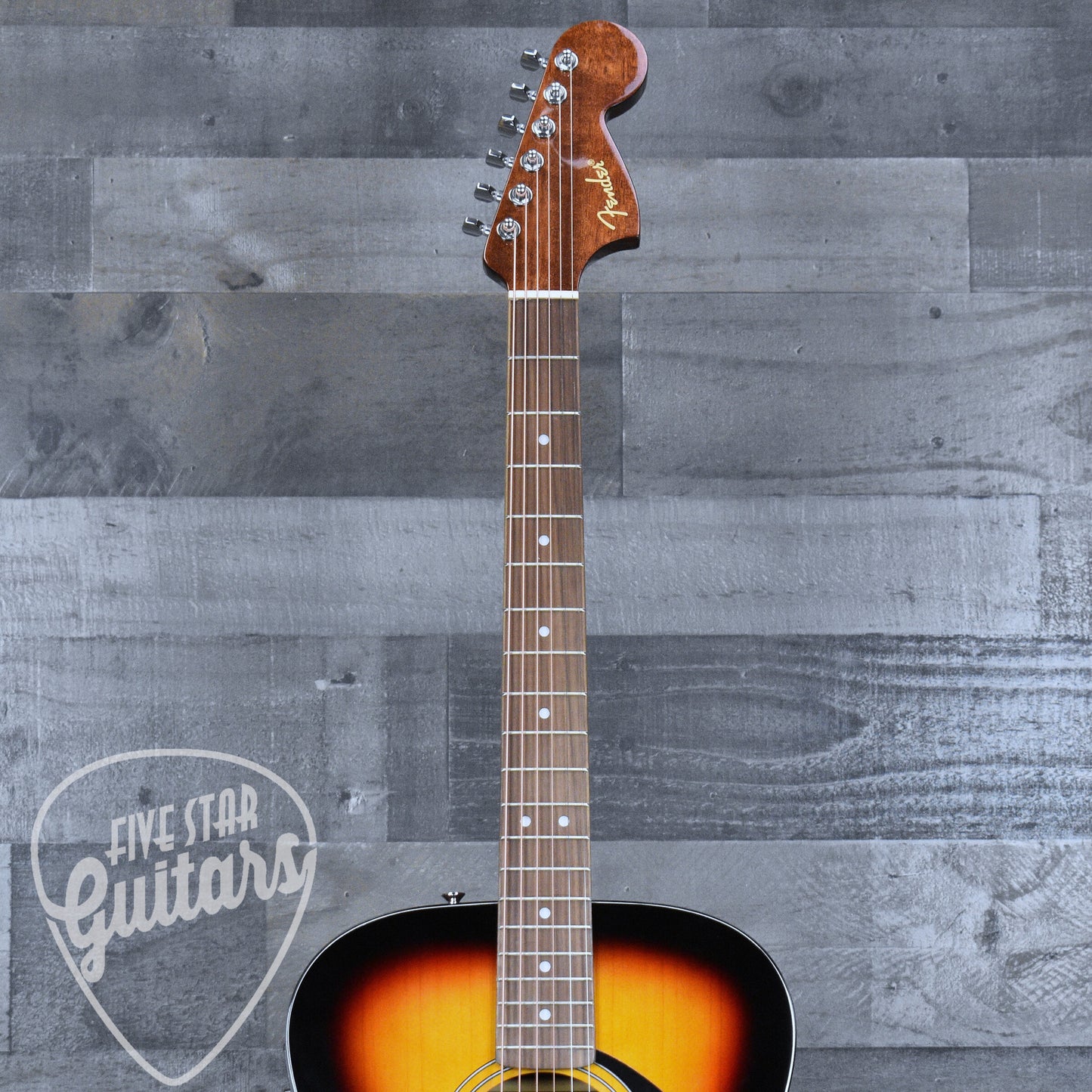 Fender California Standard Monterey E Spruce Top Black Pickguard - 3-Color Sunburst