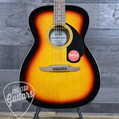 Fender California Standard Monterey E Spruce Top Black Pickguard - 3-Color Sunburst