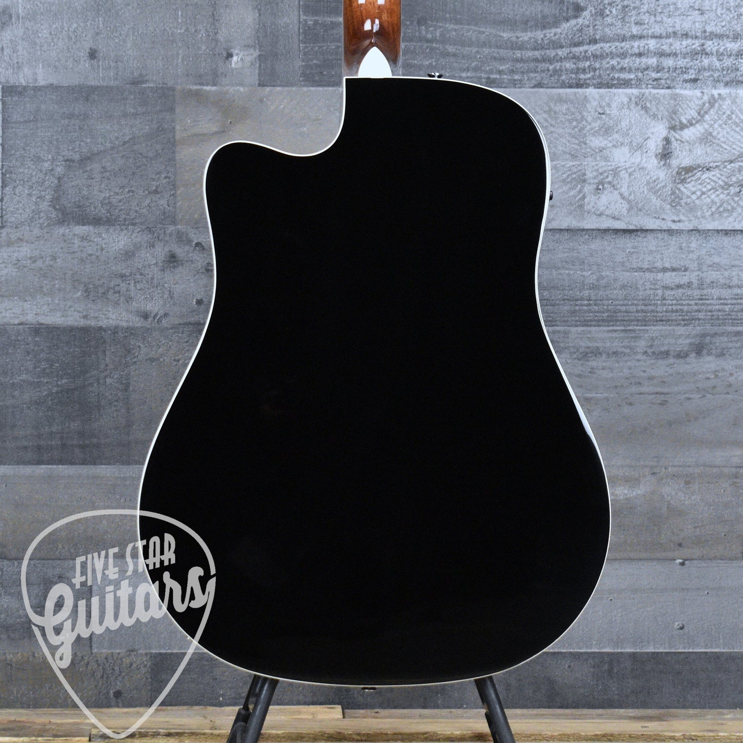Fender California Standard Redondo CE Spruce Top Ivory Pickguard - Black