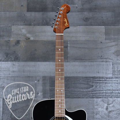 Fender California Standard Redondo CE Spruce Top Ivory Pickguard - Black