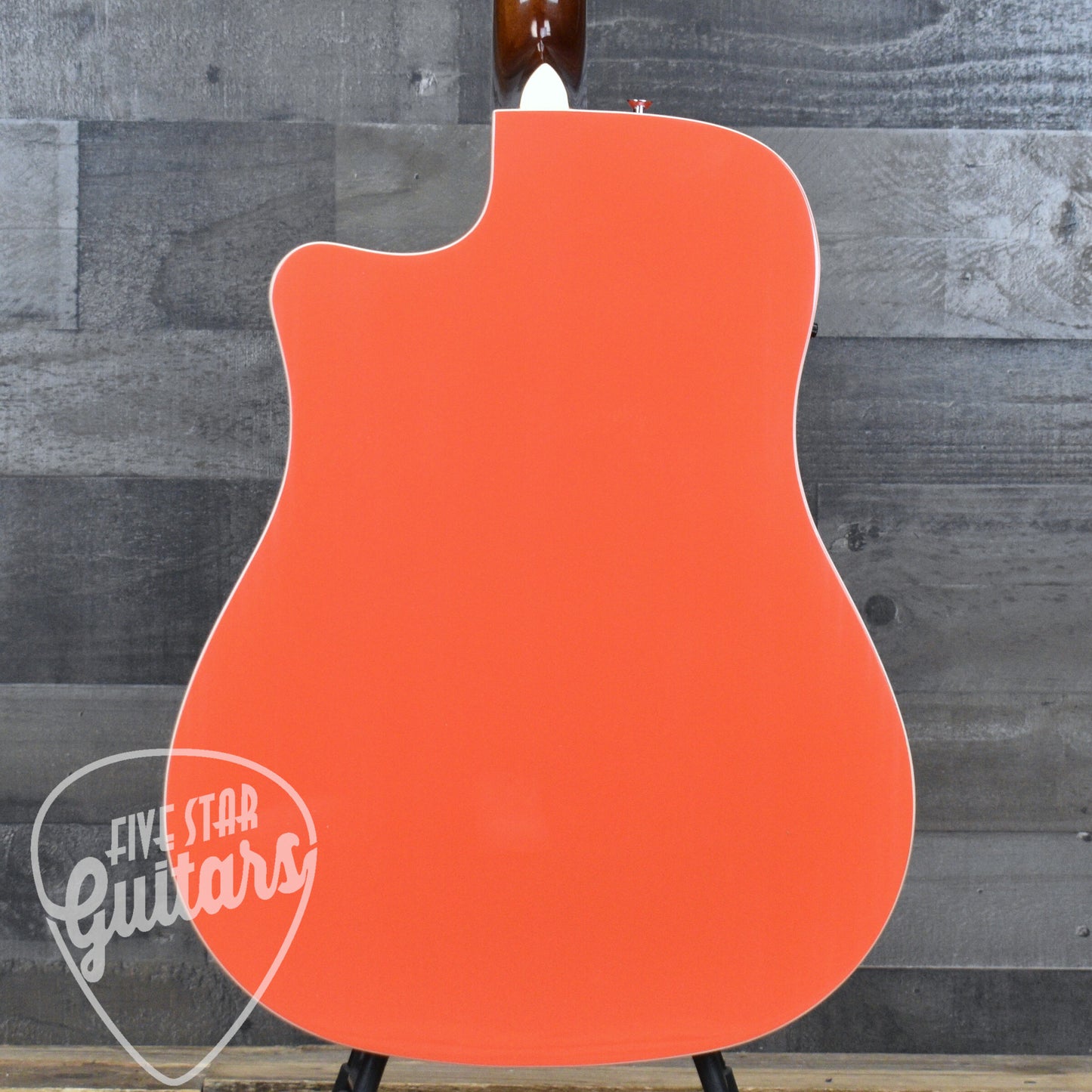 Fender California Standard Redondo CE Spruce Top Ivory Pickguard - Fiesta Red