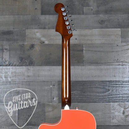 Fender California Standard Redondo CE Spruce Top Ivory Pickguard - Fiesta Red