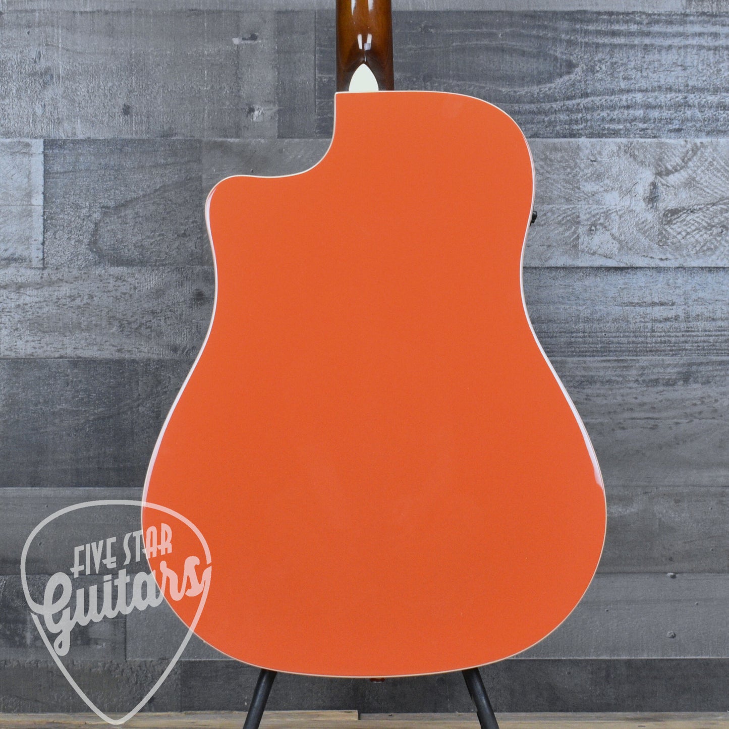 Fender California Standard Redondo CE Spruce Top Ivory Pickguard - Fiesta Red