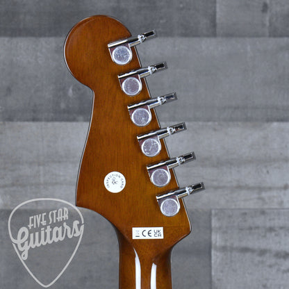 Fender California Standard Redondo CE Spruce Top Ivory Pickguard - Fiesta Red