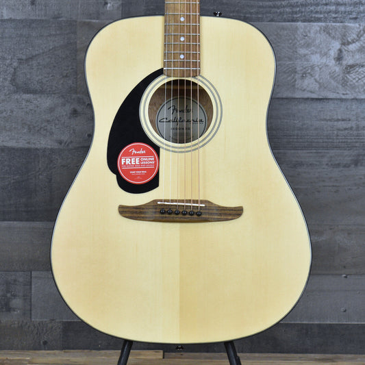 Fender California Standard Redondo Left-Handed Spruce Top Black Pickguard - Natural