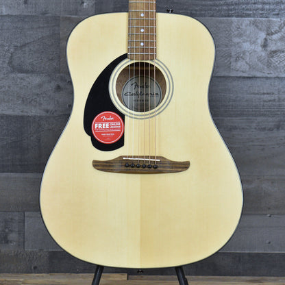 Fender California Standard Redondo Left-Handed Spruce Top Black Pickguard - Natural