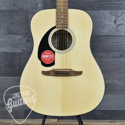 Fender California Standard Redondo Left-Handed Spruce Top Black Pickguard - Natural