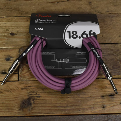 Fender Contour Series Instrument Cable - 18.6ft Straight-to-Straight - Burgundy Mist