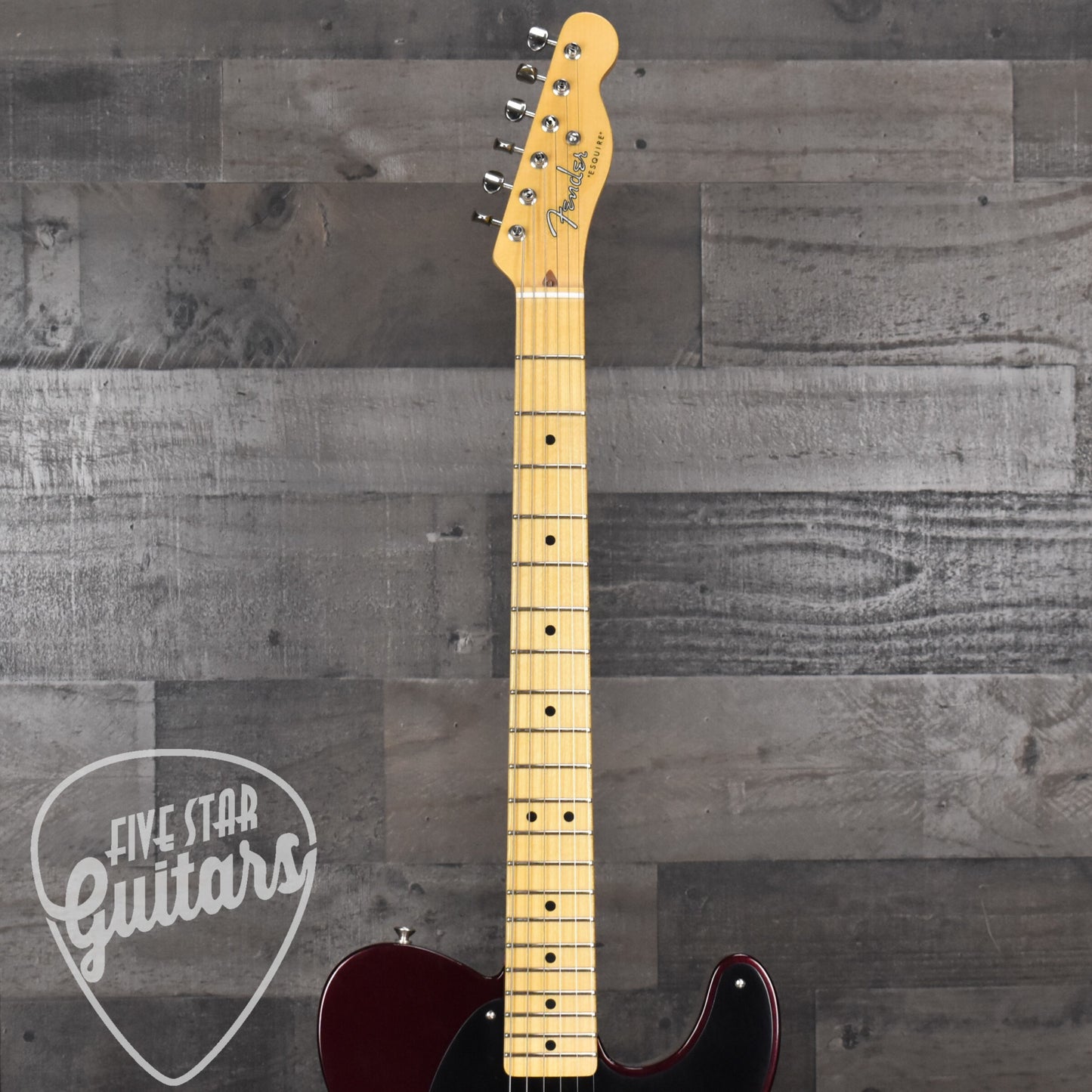 Fender Custom Shop 1950 Pine Esquire - Aged Oxblood with Hard Shell Case - Five Star Select