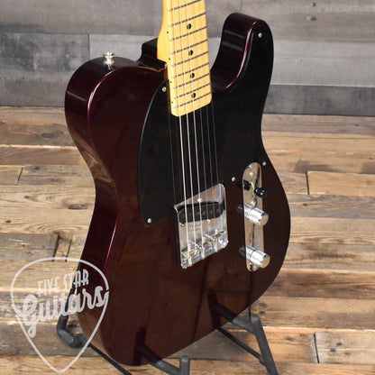 Fender Custom Shop 1950 Pine Esquire - Aged Oxblood with Hard Shell Case - Five Star Select