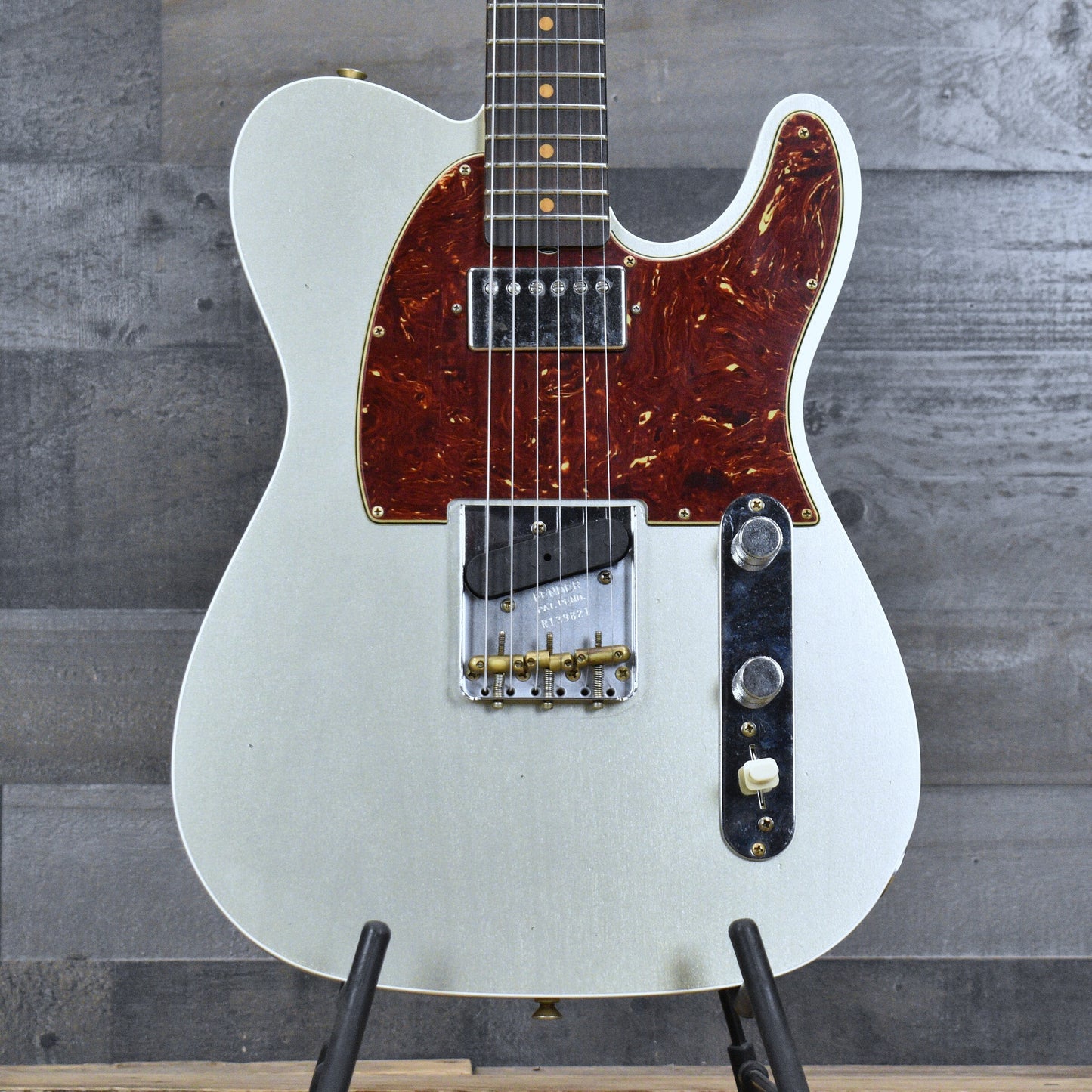 Fender Custom Shop 60s Reverse Telecaster Journeyman Relic - Champagne Metallic (Journeyman Relic) with custom shop hard shell case