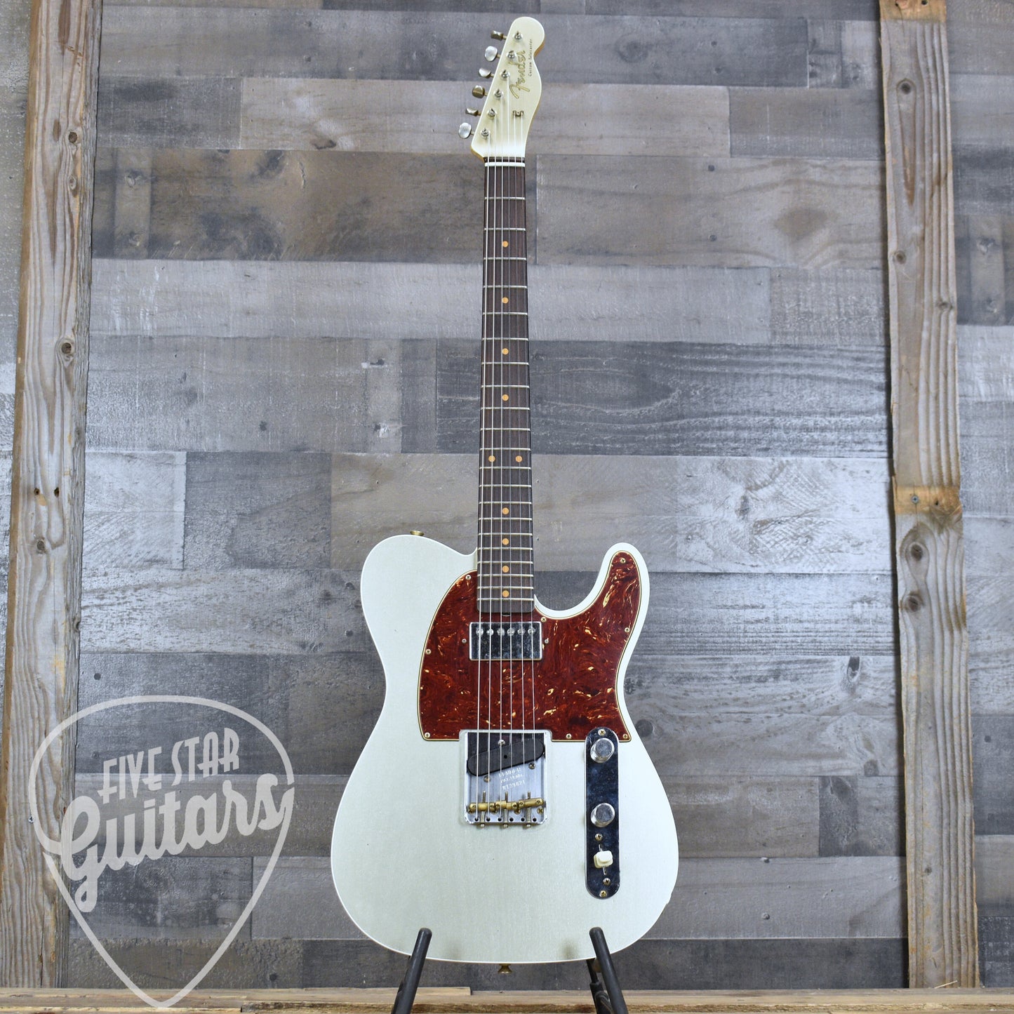 Fender Custom Shop 60s Reverse Telecaster Journeyman Relic - Champagne Metallic (Journeyman Relic) with custom shop hard shell case