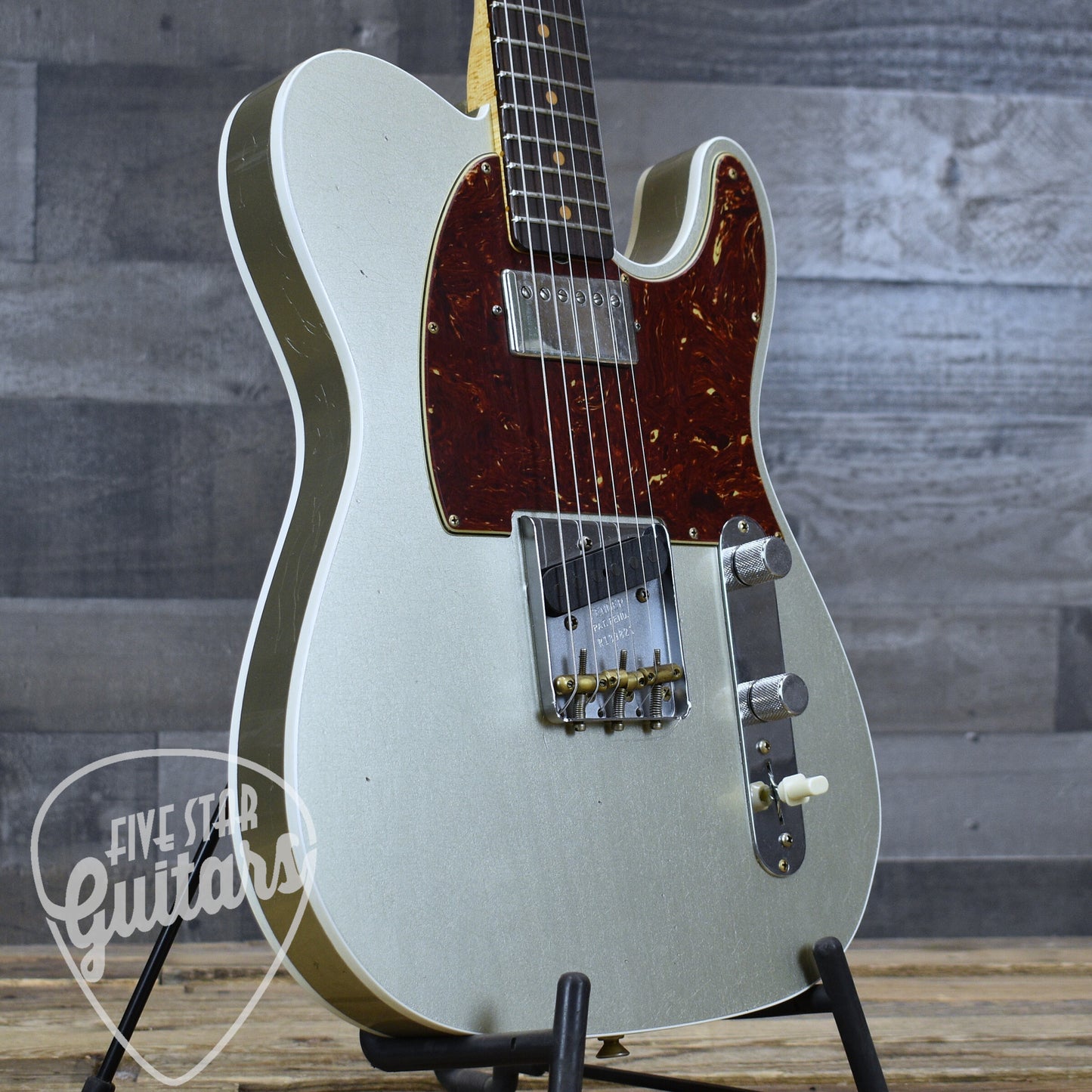 Fender Custom Shop 60s Reverse Telecaster Journeyman Relic - Champagne Metallic (Journeyman Relic) with custom shop hard shell case
