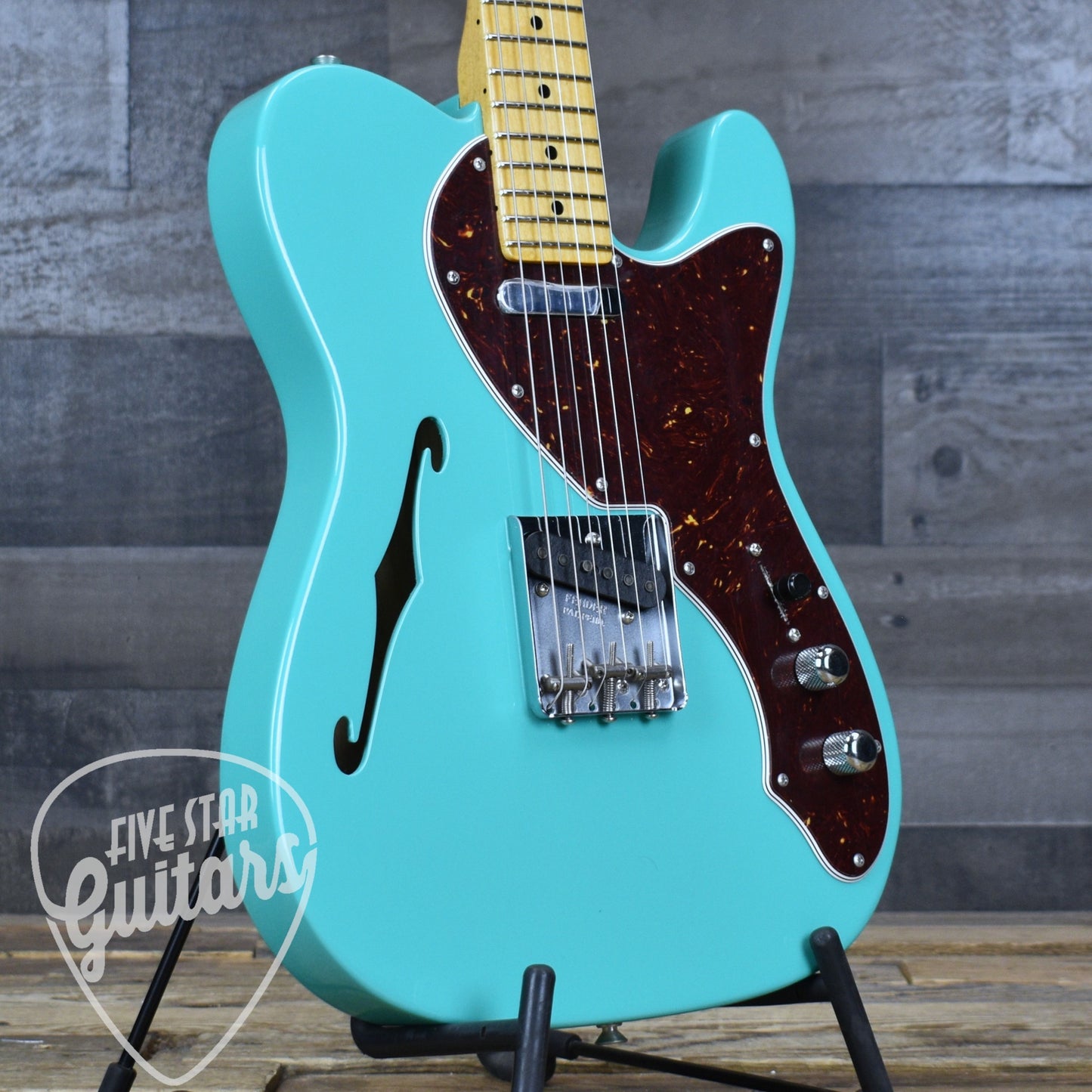 Fender Custom Shop Thinline Telecaster - Sea Foam Green with Hard Shell Case