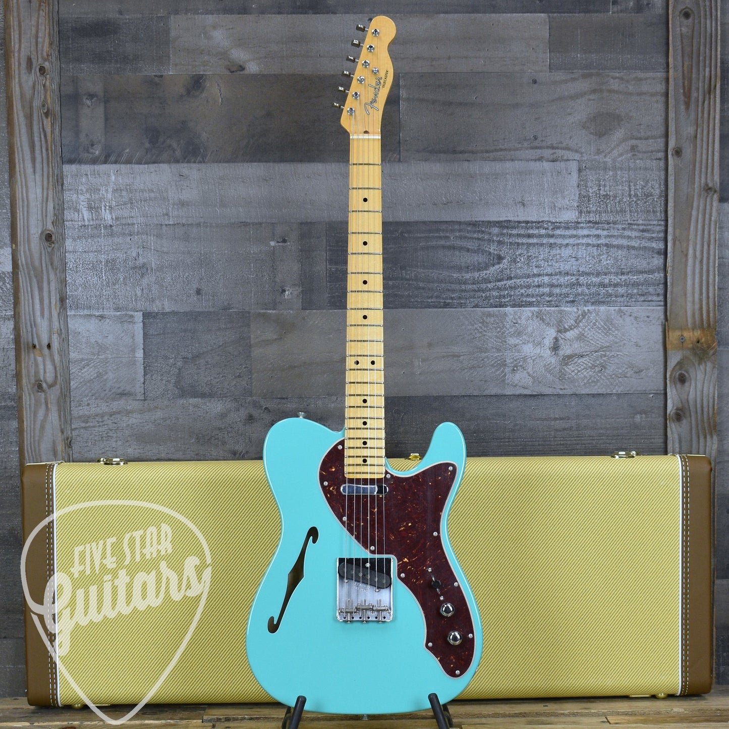 Fender Custom Shop Thinline Telecaster - Sea Foam Green with Hard Shell Case