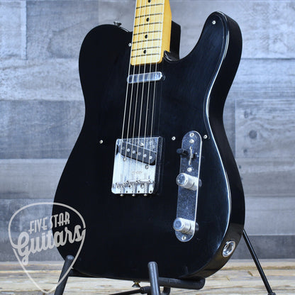 Fender Dealer Exclusive Vintera  Road Worn  '60s Double Esquire -  Black with Deluxe Gig Bag