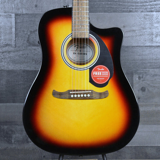 Fender FA-125CE Dreadnought Walnut Fingerboard - Sunburst