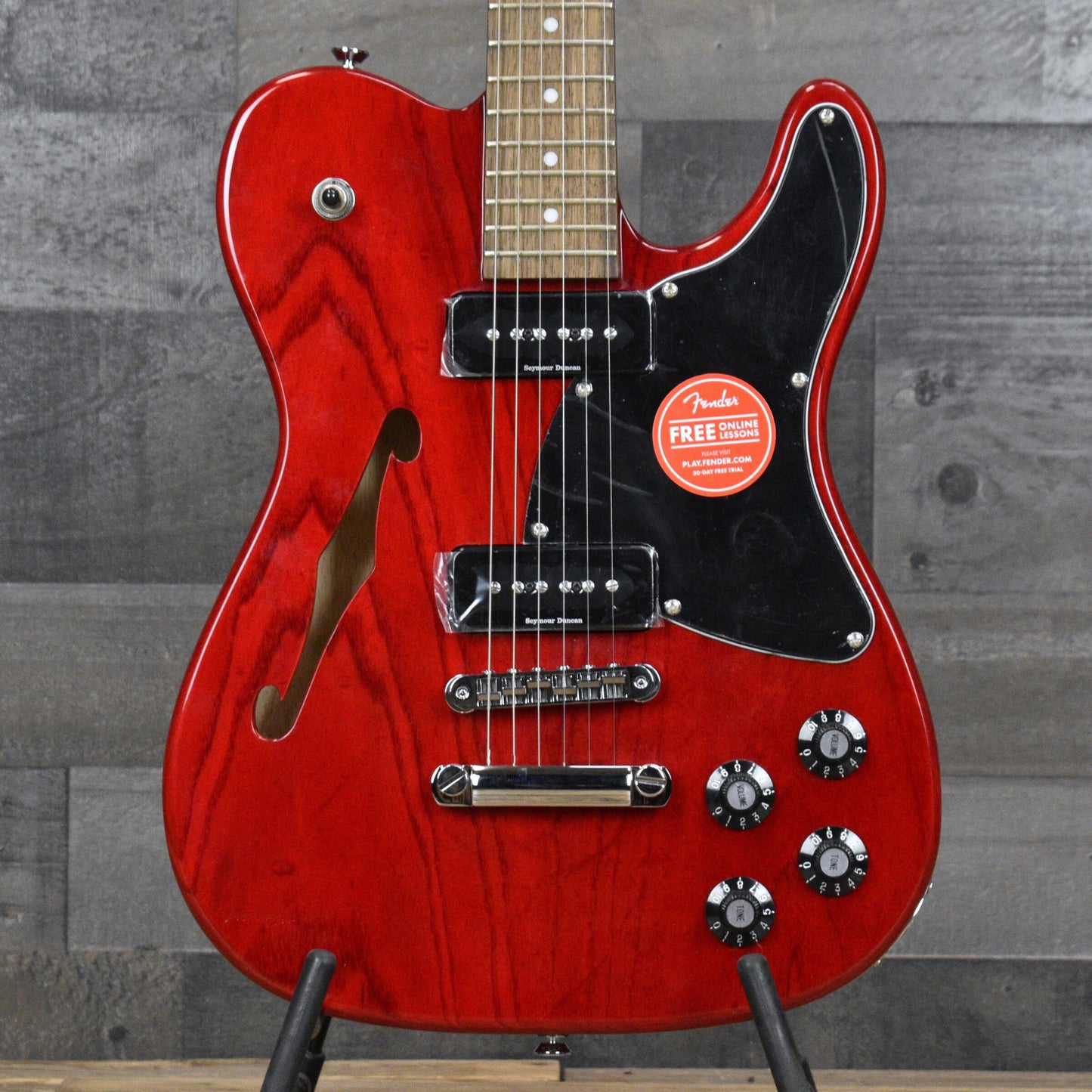 Fender JA-90 Telecaster Thinline - Crimson Red Transparent