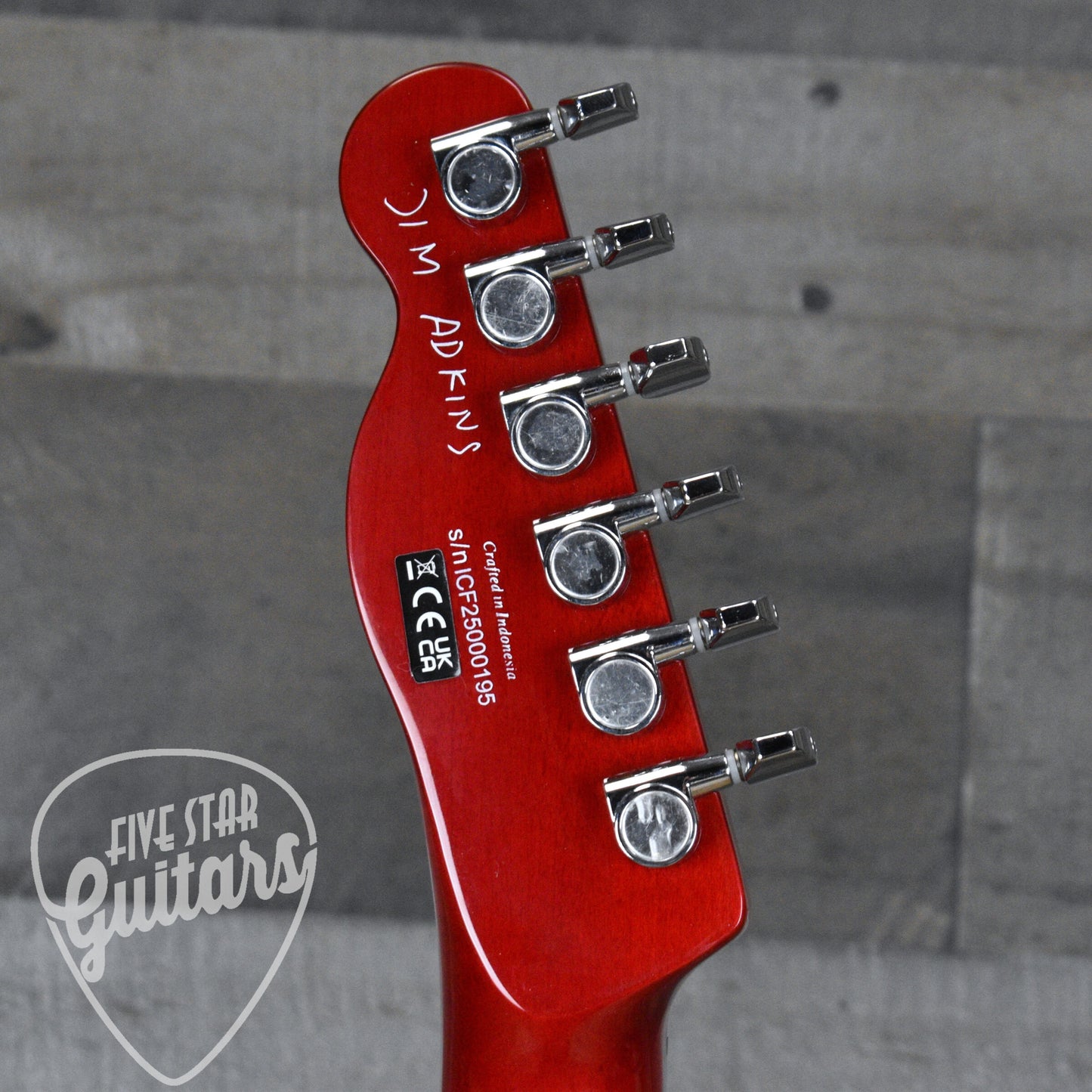 Fender JA-90 Telecaster Thinline - Crimson Red Transparent