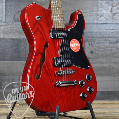 Fender JA-90 Telecaster Thinline - Crimson Red Transparent