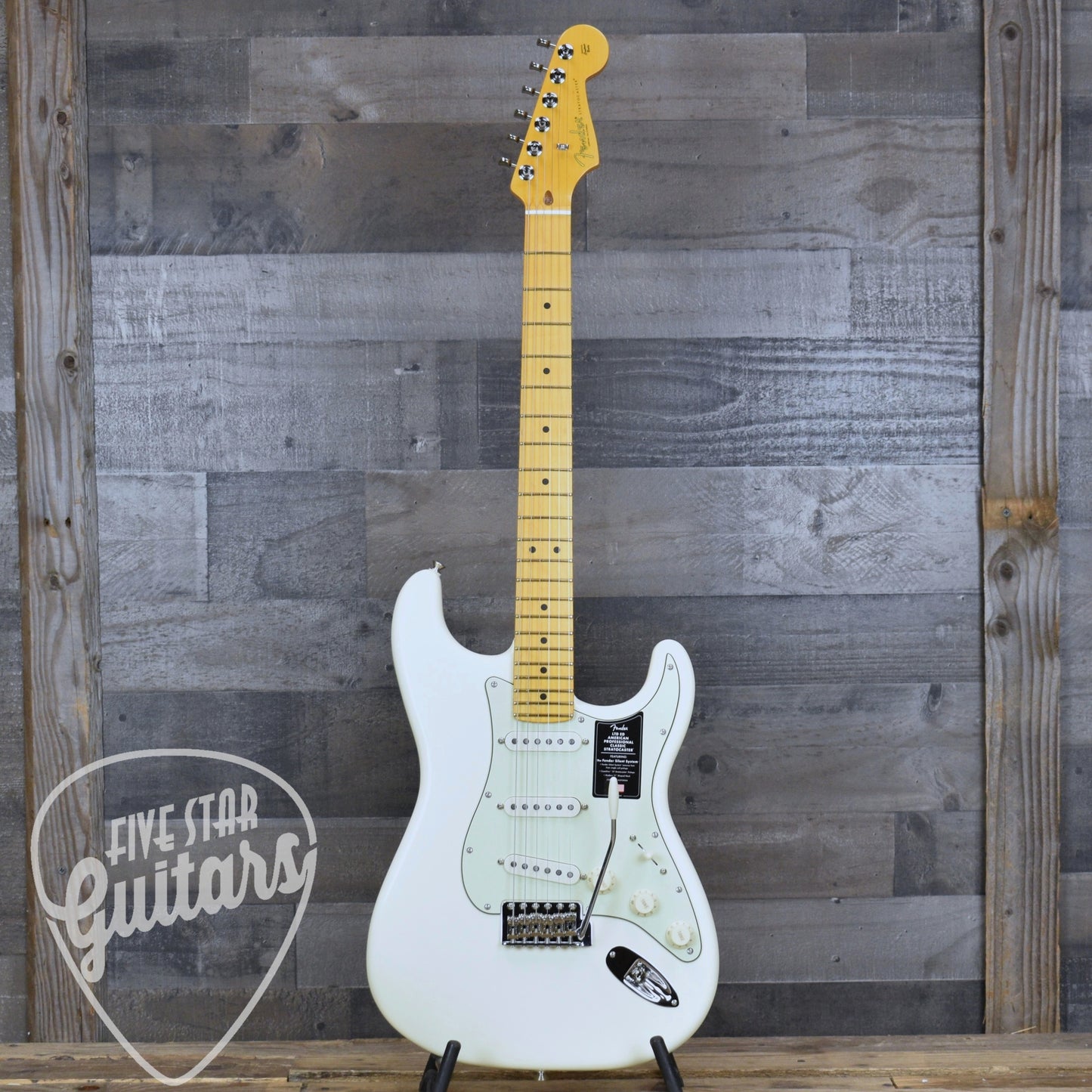Fender Limited Edition American Professional Classic Stratocaster - Olympic White With Deluxe Gig Bag