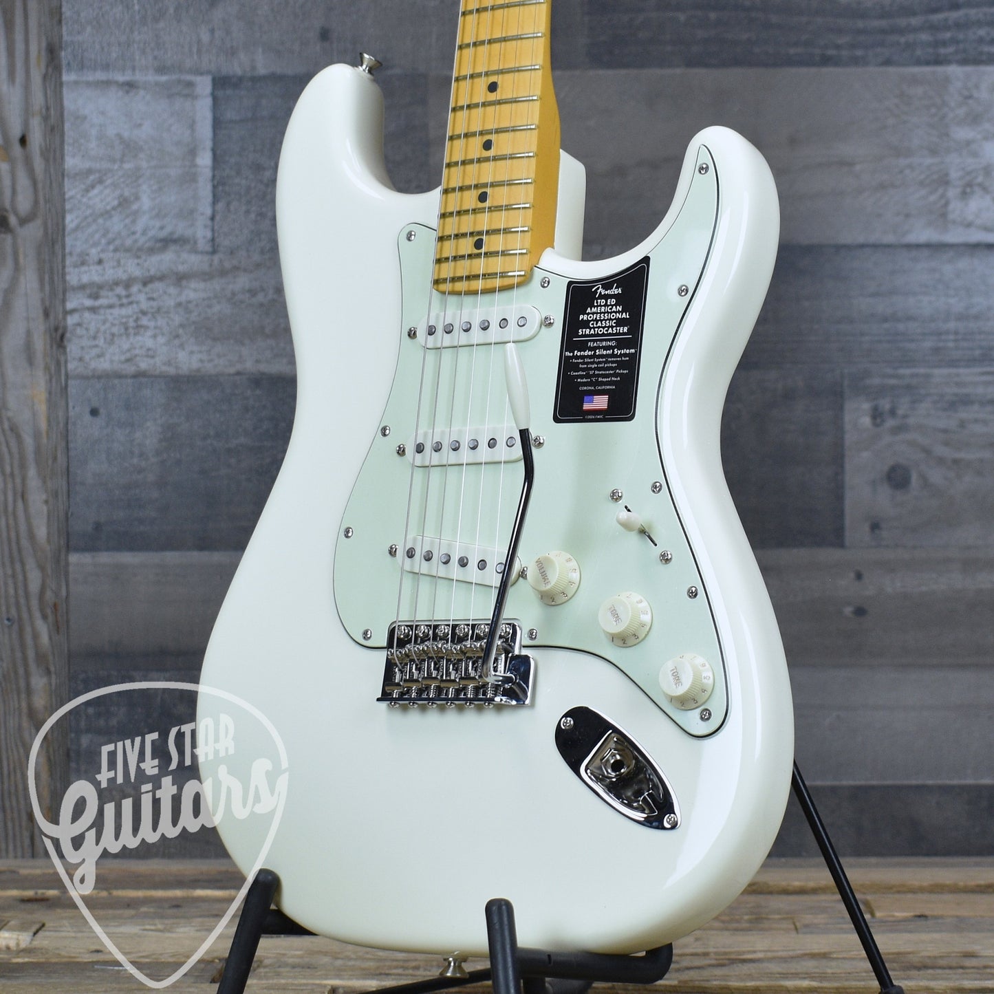 Fender Limited Edition American Professional Classic Stratocaster - Olympic White With Deluxe Gig Bag