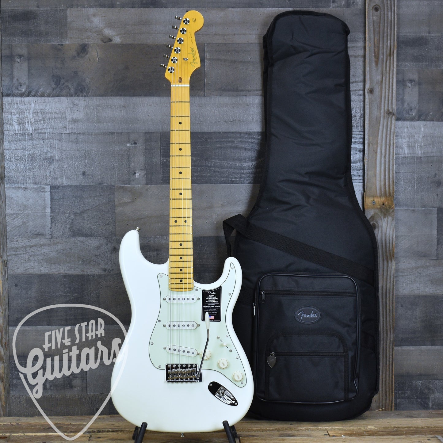 Fender Limited Edition American Professional Classic Stratocaster - Olympic White With Deluxe Gig Bag