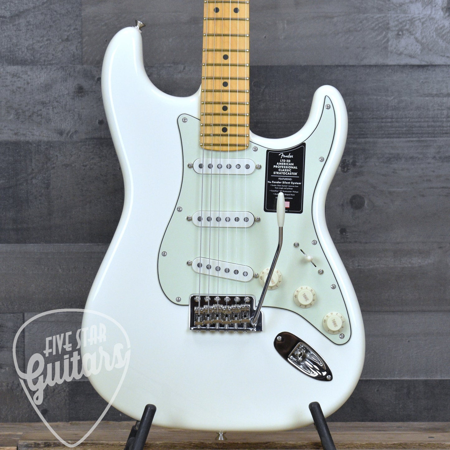 Fender Limited Edition American Professional Classic Stratocaster - Olympic White With Deluxe Gig Bag