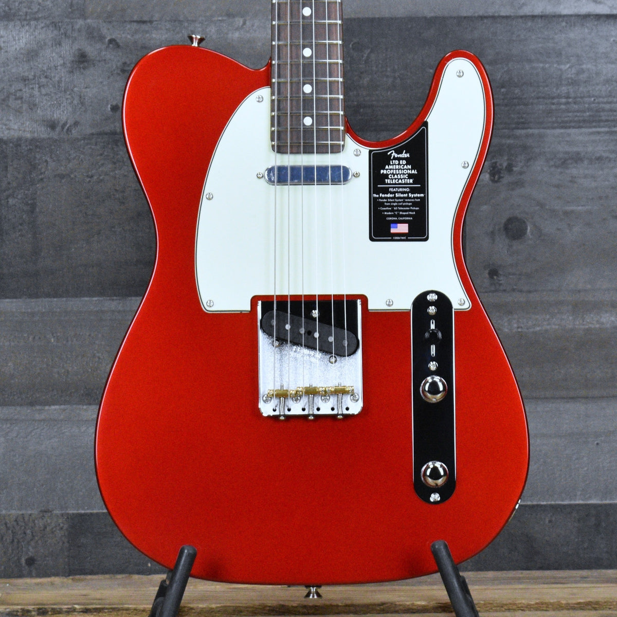 Fender Limited Edition American Professional Classic Telecaster Featuring the Fender Silent System - Candy Apple Red with Deluxe Gig Bag
