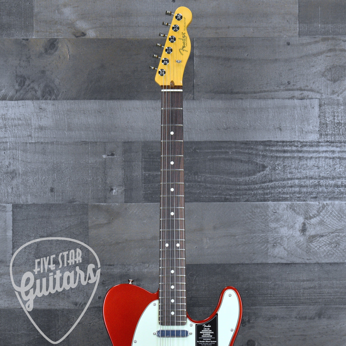 Fender Limited Edition American Professional Classic Telecaster Featuring the Fender Silent System - Candy Apple Red with Deluxe Gig Bag