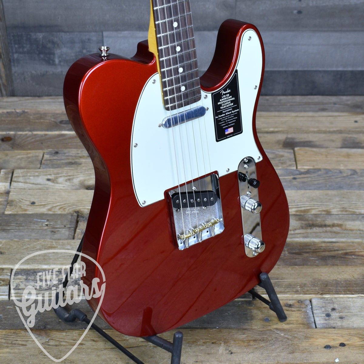 Fender Limited Edition American Professional Classic Telecaster Featuring the Fender Silent System - Candy Apple Red with Deluxe Gig Bag