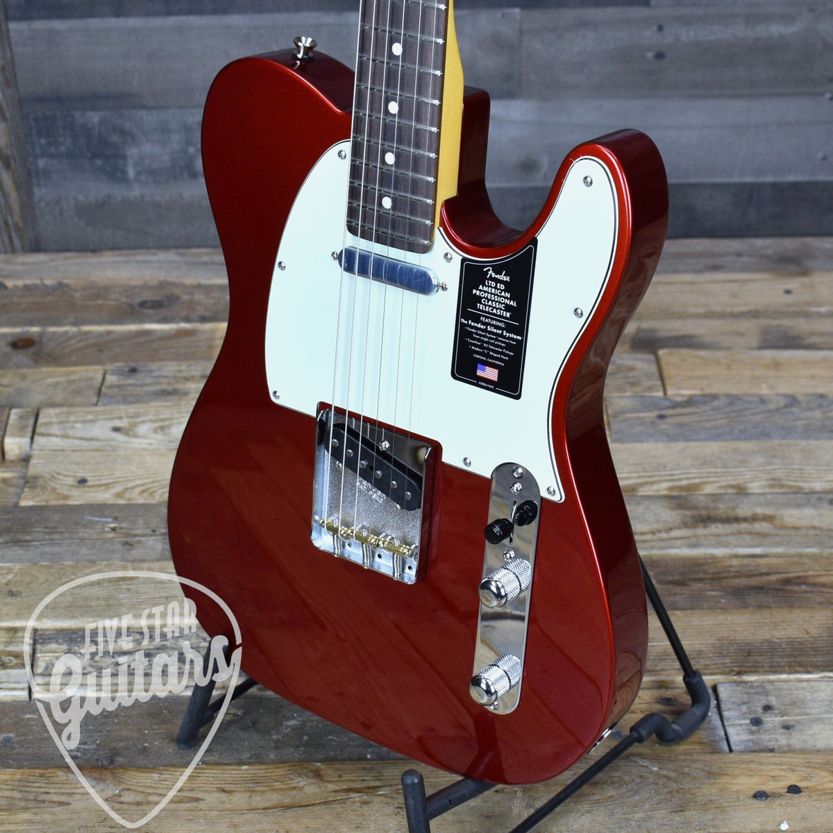 Fender Limited Edition American Professional Classic Telecaster Featuring the Fender Silent System - Candy Apple Red with Deluxe Gig Bag