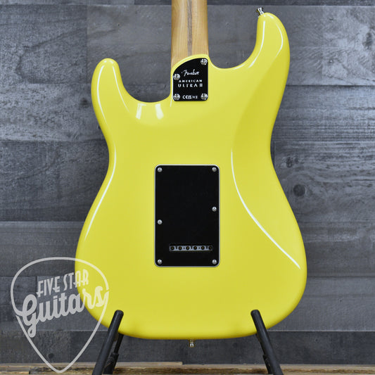 Fender Limited Edition American Ultra II Stratocaster HSS - Graffiti Yellow with Hardshell Case