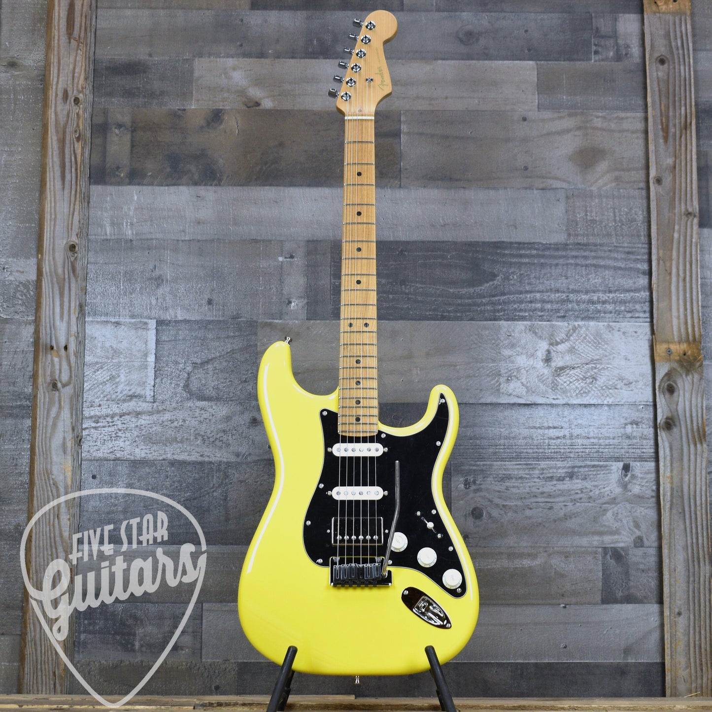 Fender Limited Edition American Ultra II Stratocaster HSS - Graffiti Yellow with Hardshell Case